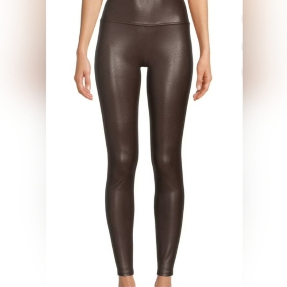 Time And Tru Brown Faux Leather Leggings